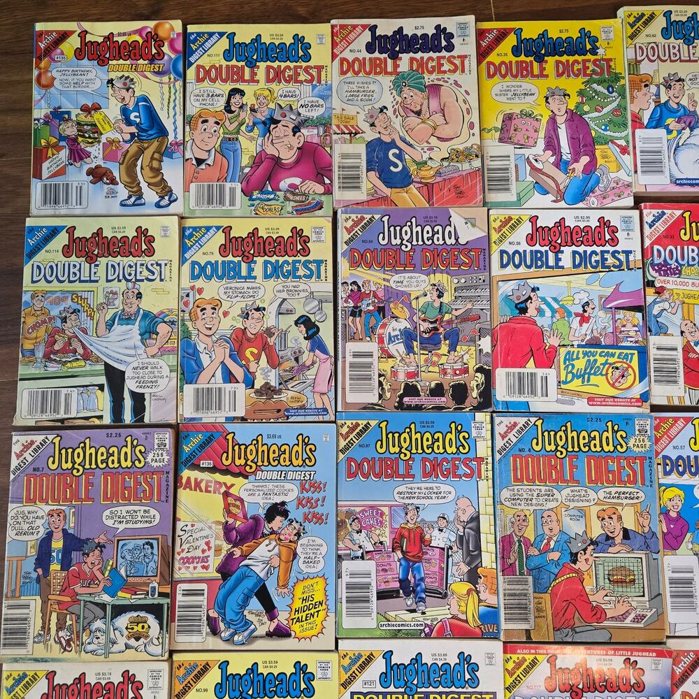 Vintage Jughead Archie Comic Digest Lot - 24 Books 90s Retro Reading Bundle - Picture 2 of 6